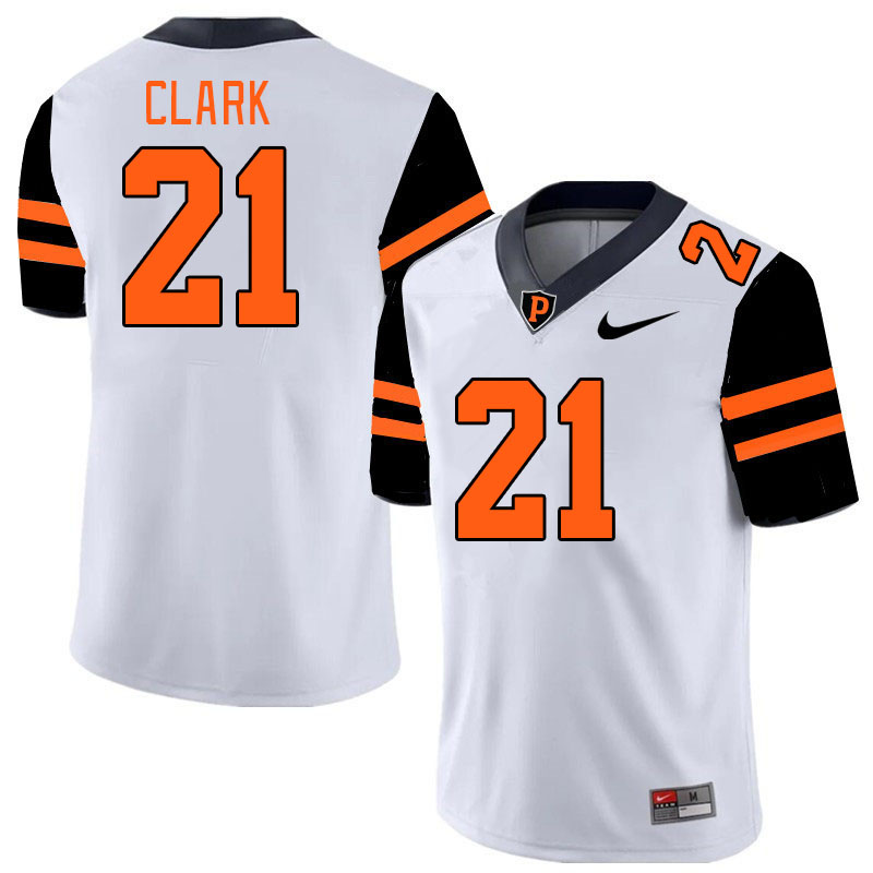 Men-Youth #21 Ethan Clark Princeton Tigers 2023 College Football Jerseys Stitched Sale-White